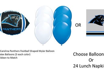 Carolina Panthers Balloons, Carolina Panthers Napkins