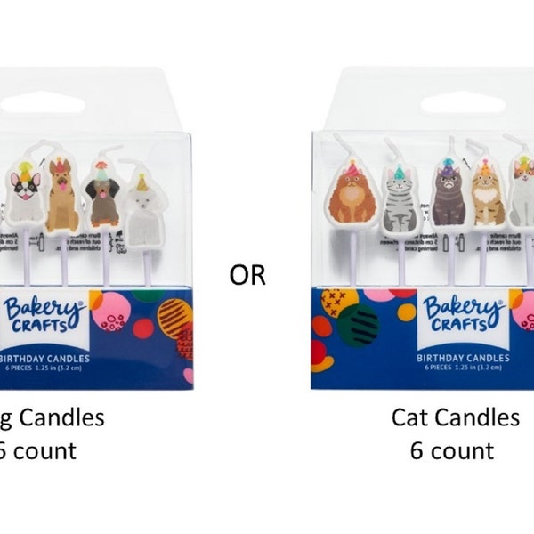 Puppy Candles, Dog Candles, Cat Candles, Kitten Candles