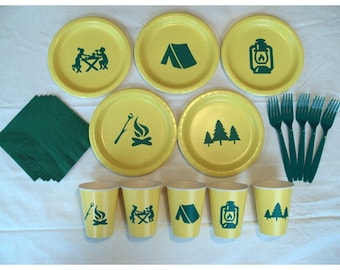 Camping Tableware Set for 5 People