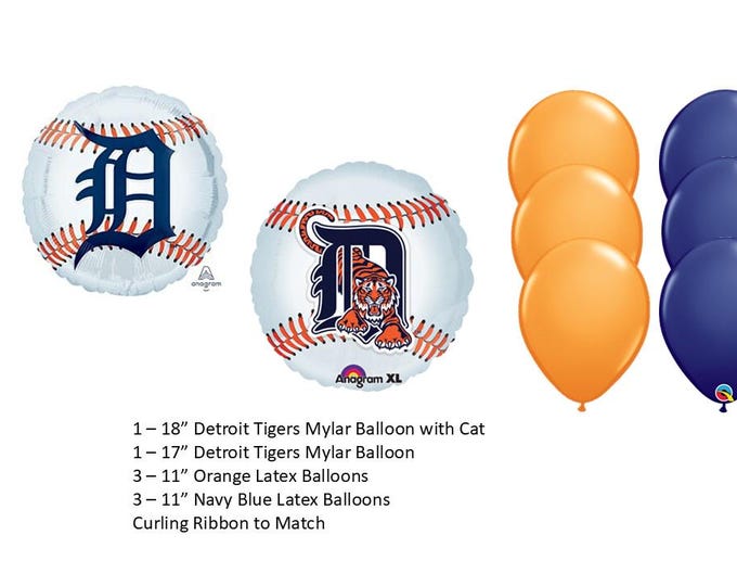 Detroit Tigers Balloon Set