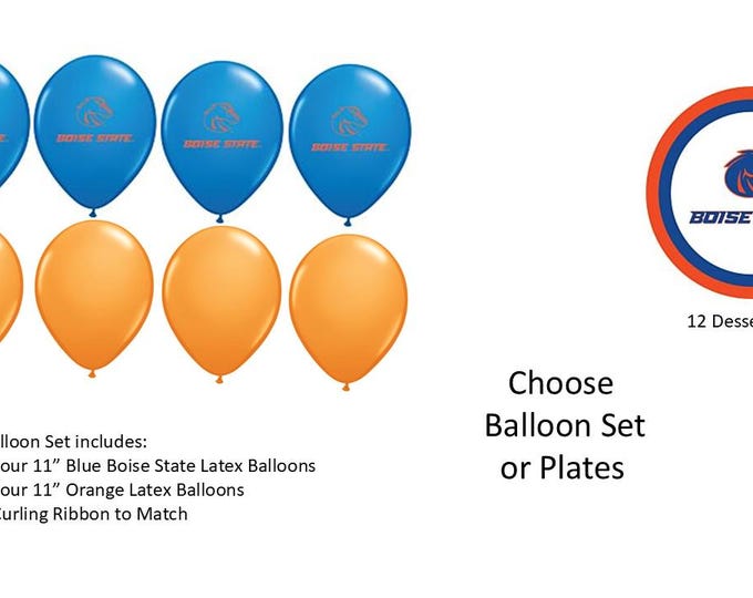 Boise State Balloons, Boise State Plates