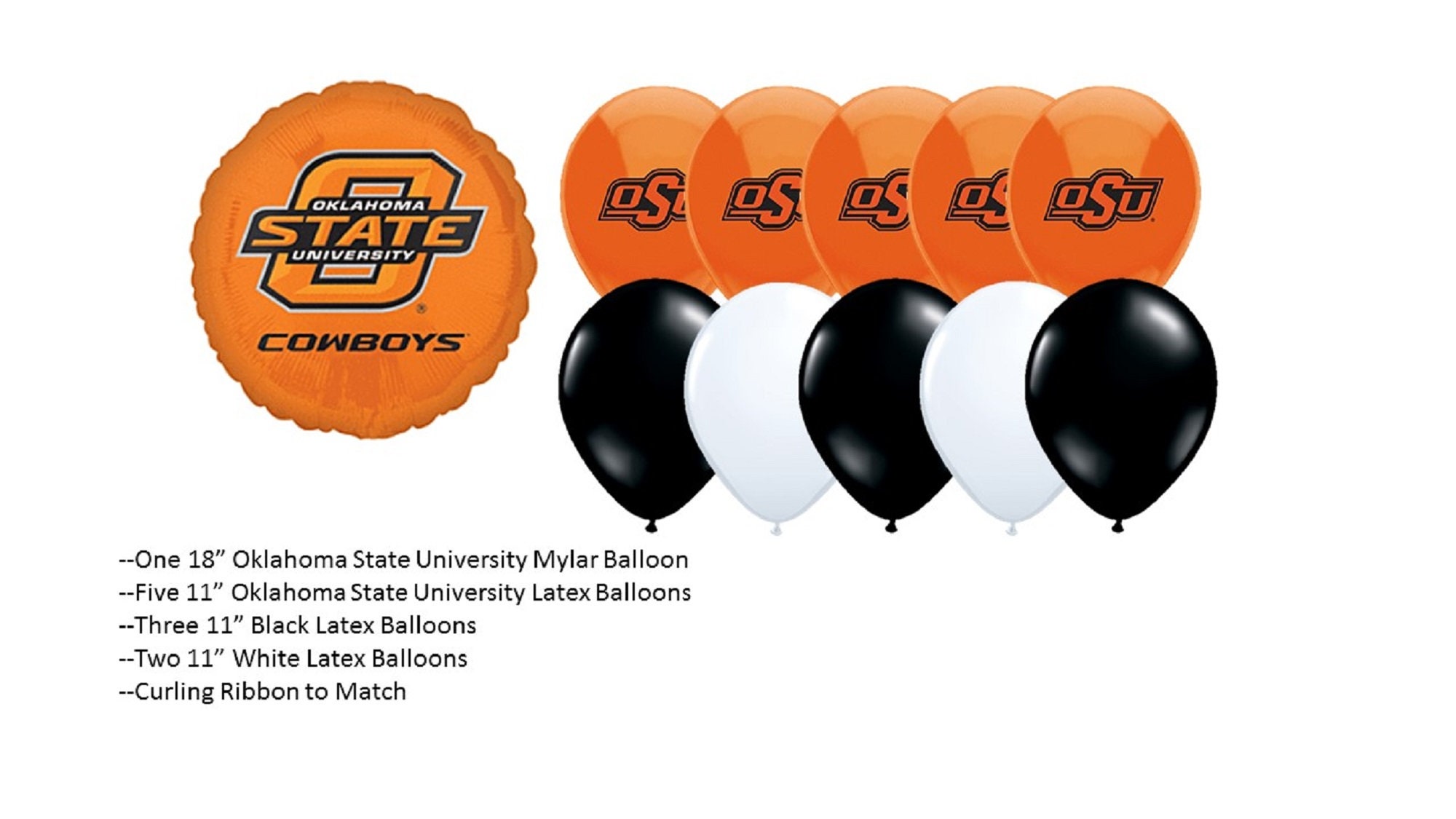 Oklahoma State Balloons, Cowboys balloons, Oklahoma State Cowboys