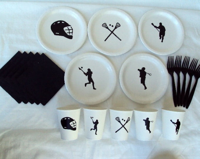 Lacrosse Party Tableware Set for 5 People