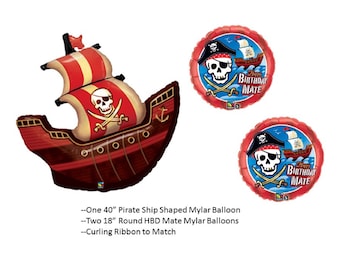 Pirate Ship Balloon Set, Pirate Ship Balloon
