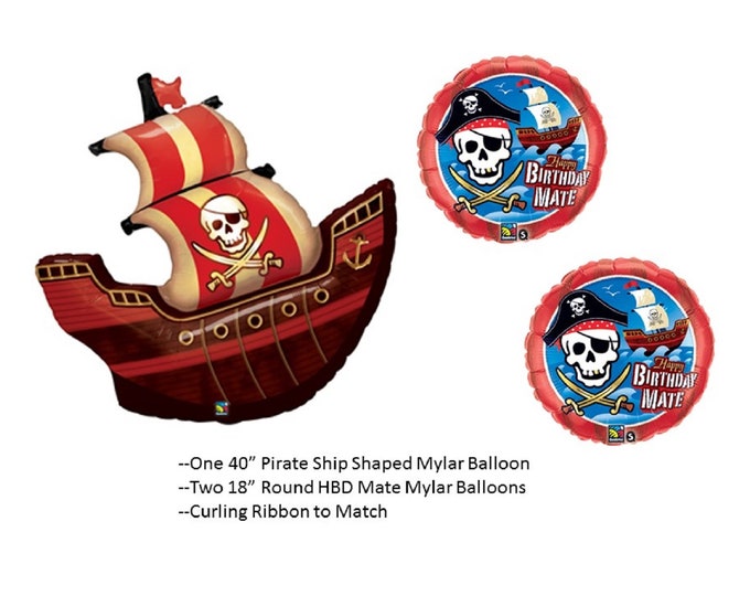 Pirate Ship Balloon Set, Pirate Ship Balloon