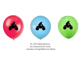 ATV Balloons, ATV Vehicle Party, All Terrain Vehicle Birthday