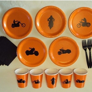Motorcycle Tableware Set for 5 People
