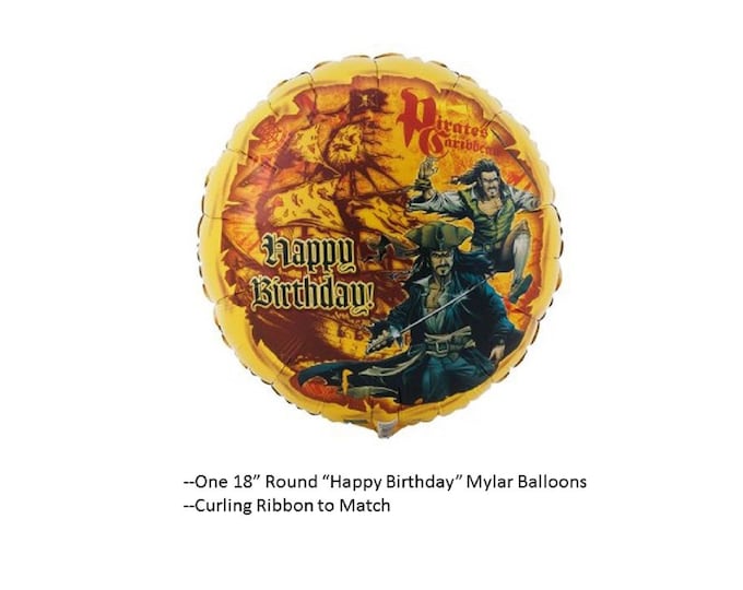 Pirates ,of the Caribbean Balloon, POTC balloon, Pirates of the Caribbean party