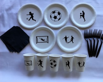 Soccer Tableware Set for 5 People