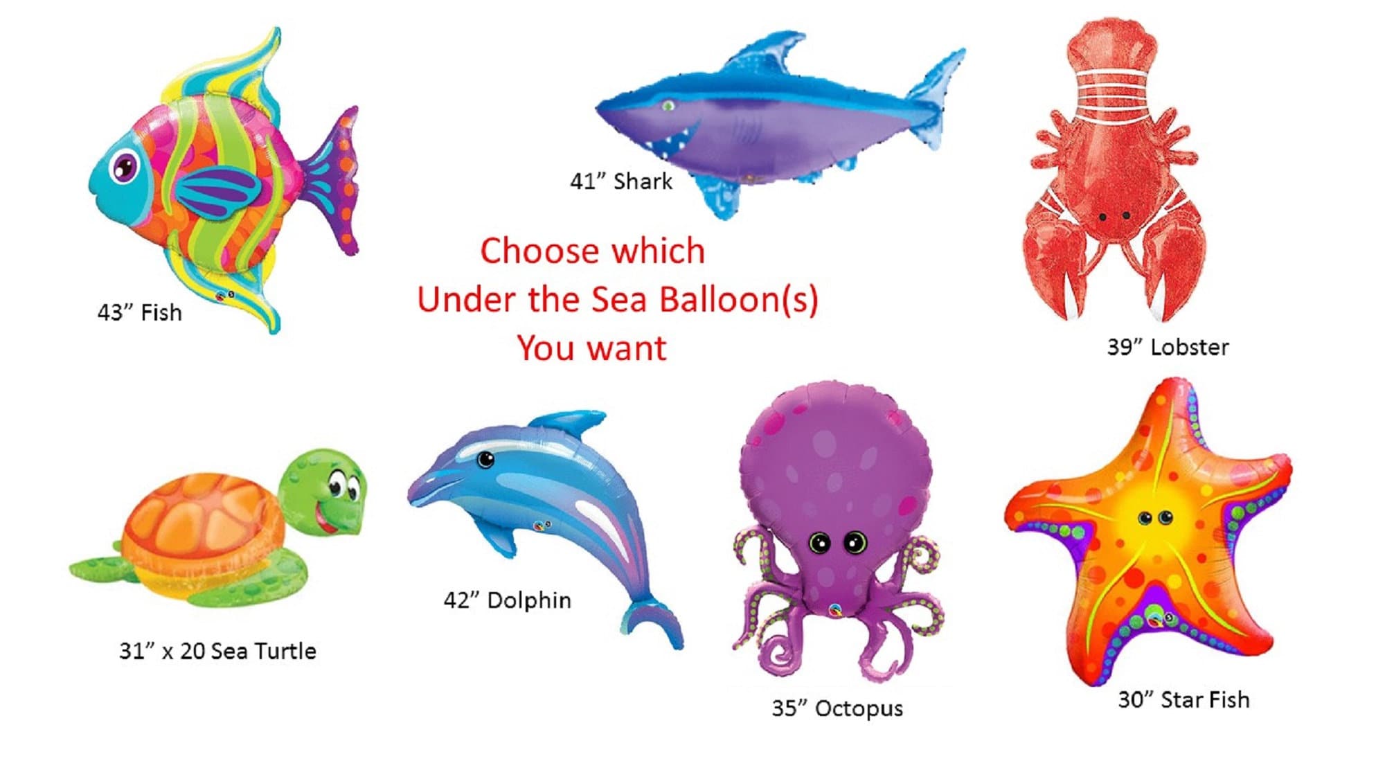 NUOBESTY 20pcs Whale Balloons Animal Latex Balloons Ocean Cartoon Animals  Latex Balloons for Kids Birthday Baby Shower Party Favors