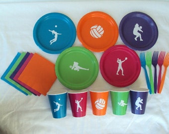 Volleyball Tableware Set for 5 People