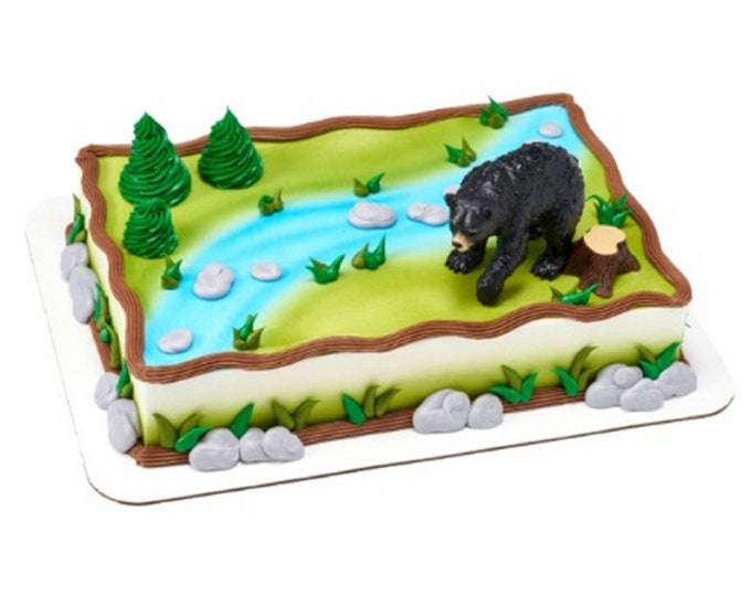 Hunting Cake Decoration, Bear Cake Decoration