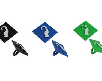 Grad Cap Rings