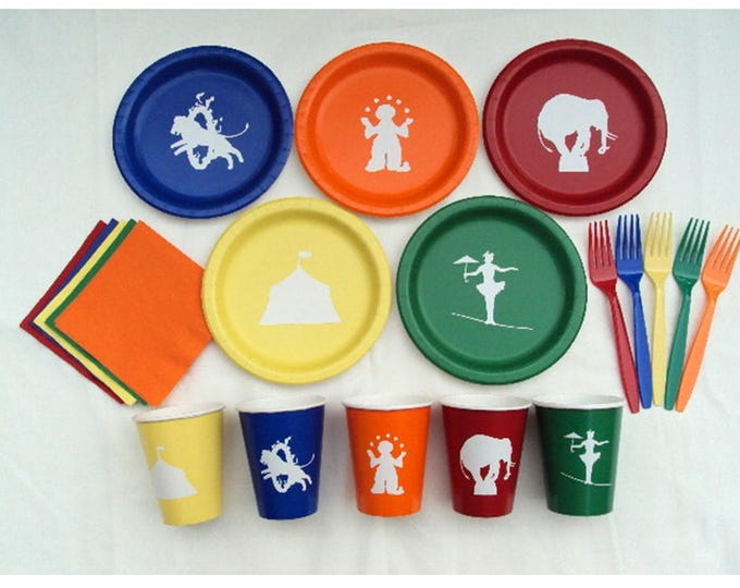 Circus Tableware Set for 5 People