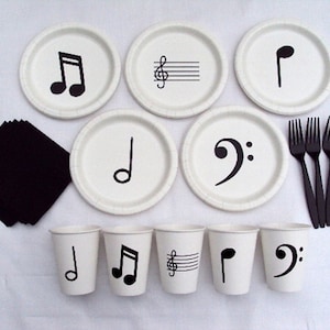 Music Note Tableware Set for 5