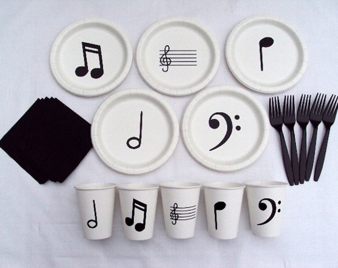 Music Note Tableware Set for 5