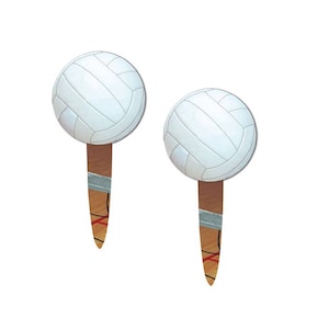 Volleyball Cupcake Picks, Volleyball Cupcakes