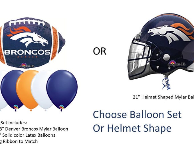 Denver Broncos Balloons, Denver Broncos Lunch Napkins