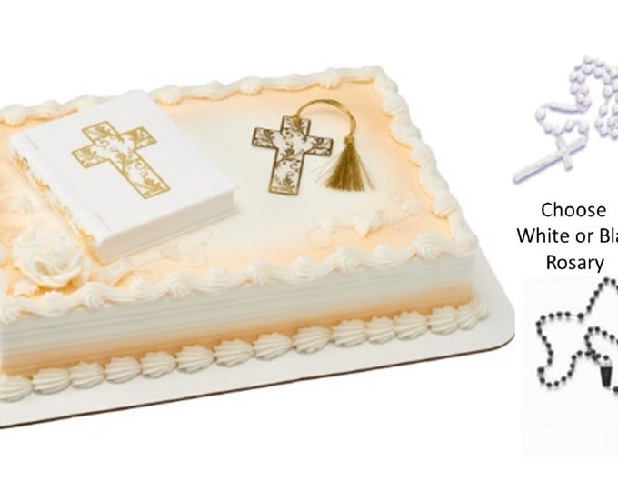 Religious Cake Decorating Kit, First Communion Cake Kit, Confirmation Cake Kit, Baptism Cake Kit