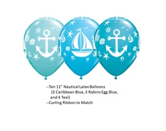 Nautical Balloons, Nautical Latex Balloons
