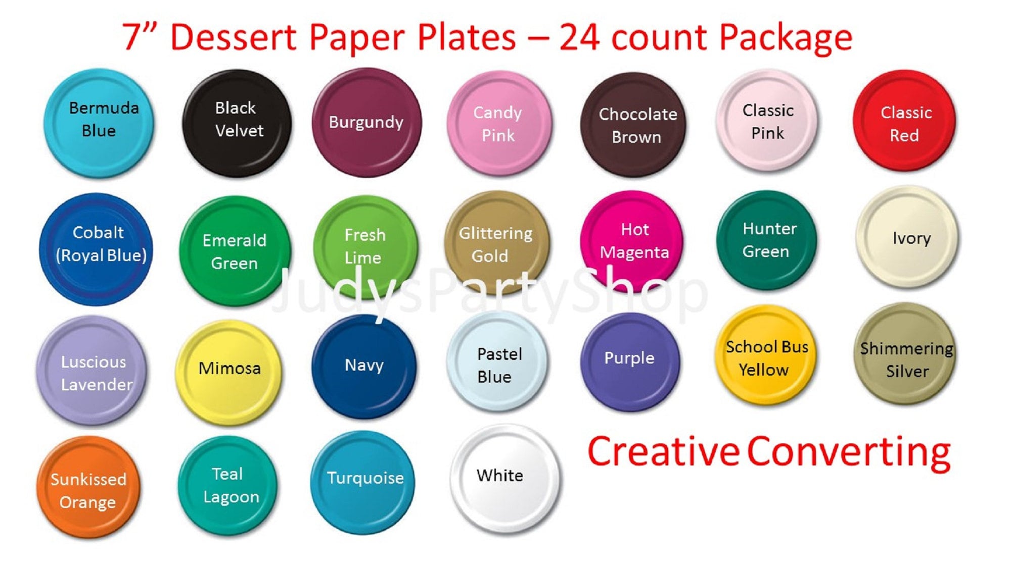 Light Blue 7 Salad / Dessert Paper Plate 16ct.