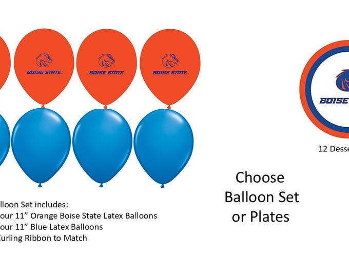 Boise State Balloons, Boise State Plates