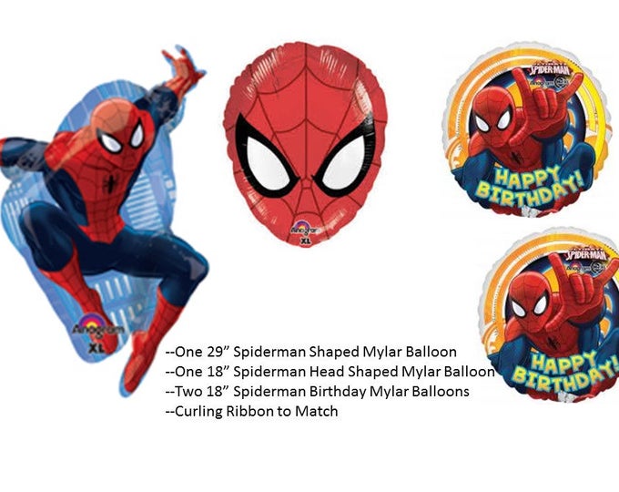 Spiderman Balloon Bouquet