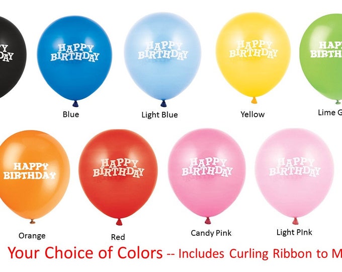 Happy Birthday Balloons