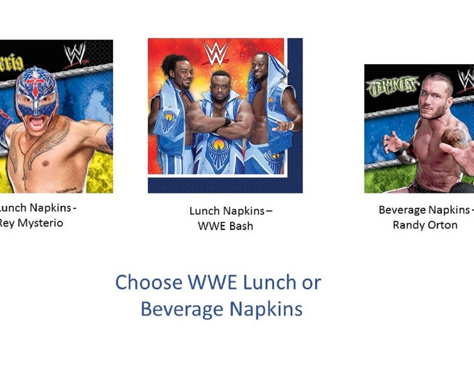 WWE Napkins, World Wrestling Entertainment Napkins