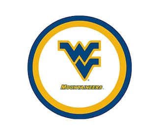 University of West Virginia Balloons, University of West Virginia Plates, West Virginia Napkins