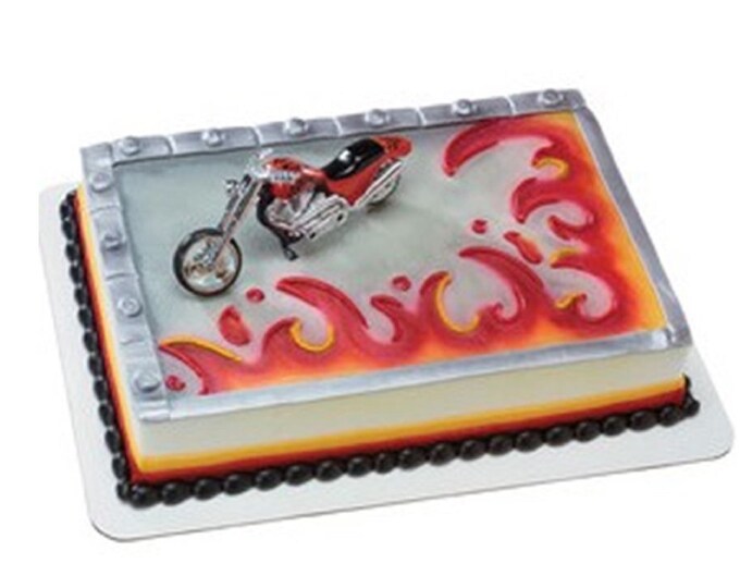 Chopper Cake Topper, Motorcycle Cake Topper