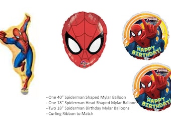 Spiderman Balloon Bouquet