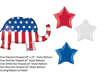 Republican Elephant Balloon Set, Elephant Balloon