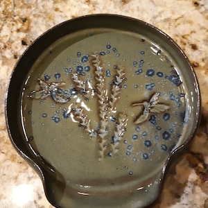 Pottery Spoon Rest: Handmade Kitchen Decor