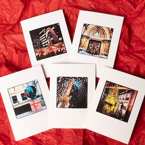 Chicago Originals - Cartes de vacances SET DE 10 Noël Nouvel An Hanoukka art institute château d’eau picasso kristkindlmarkt boucle sud wrigley