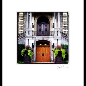 St. Ignatius Doors - Photographic Print or Canvas Wrap - Chicago Photography Artwork fine art home decor doorway fun city urban school green