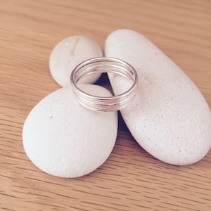 Sterling Silber Stapelringe 5er Set