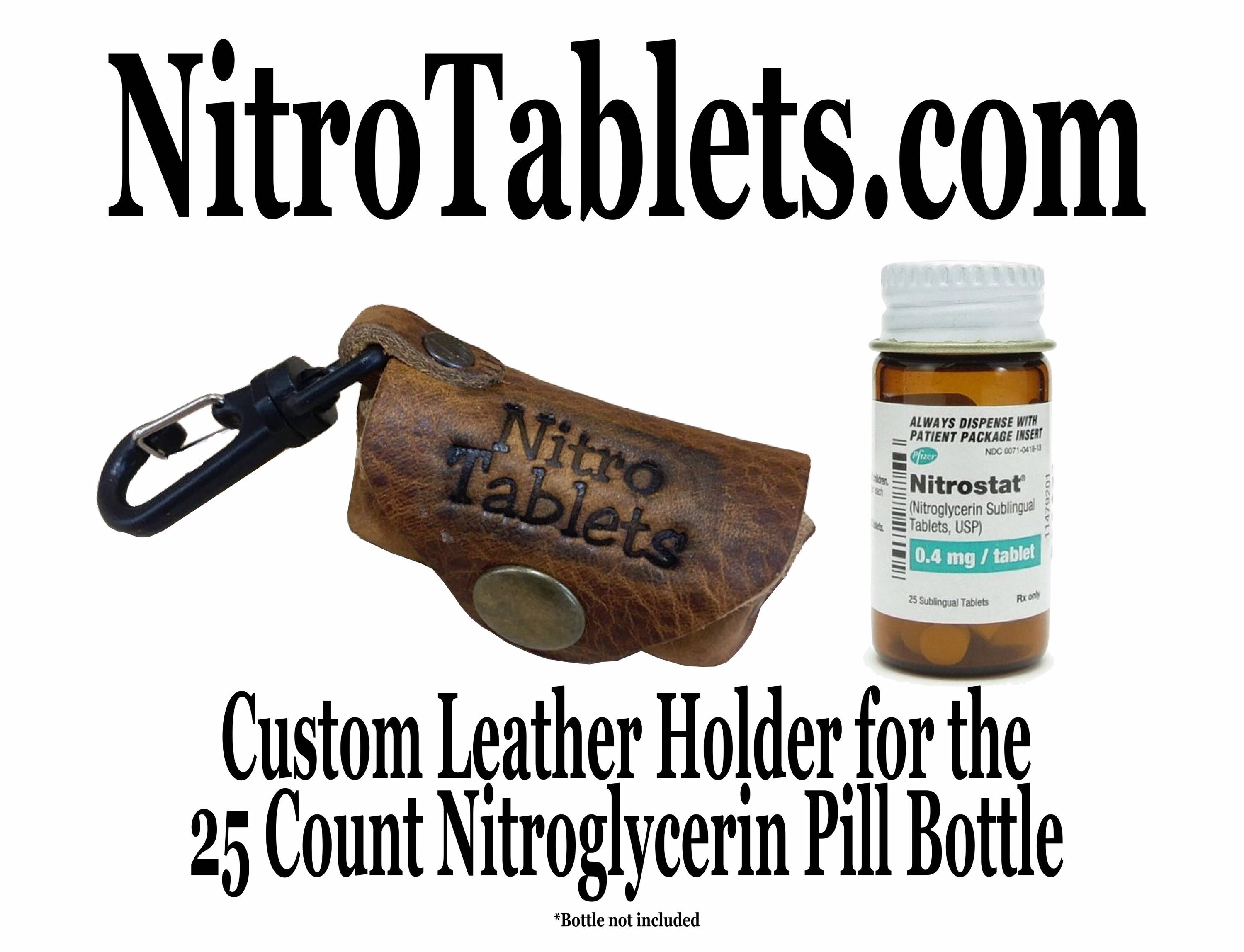 Nitro Tablets Nitro Bottle Holder Oiled Leather Leather Etsy