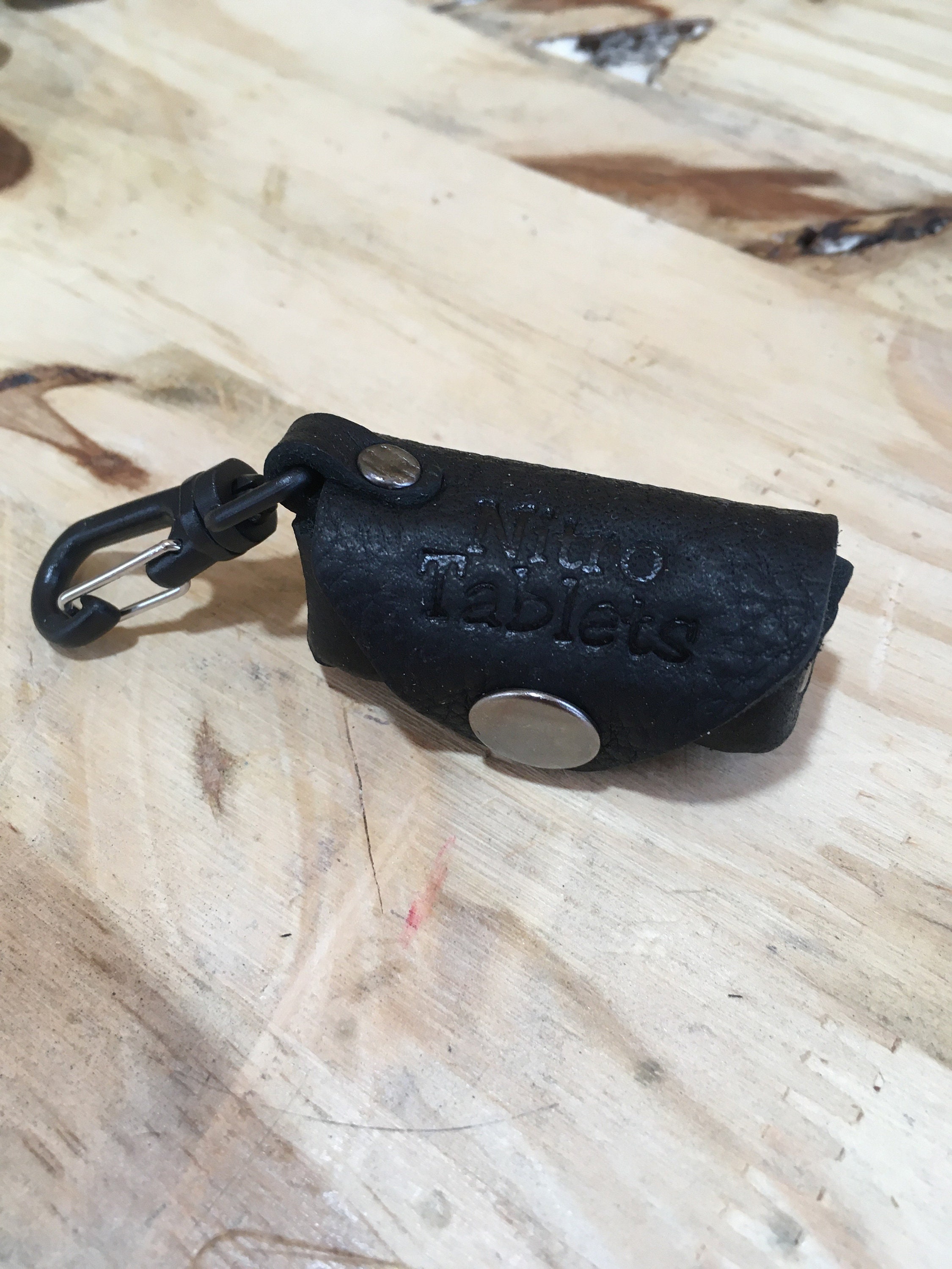 Nitro Tablets Nitroglycerin Bottle Holder Oiled Leather Etsy