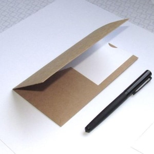 Travelers Notebook Insert--Kraft Paper Double-Pocket Folder Insert