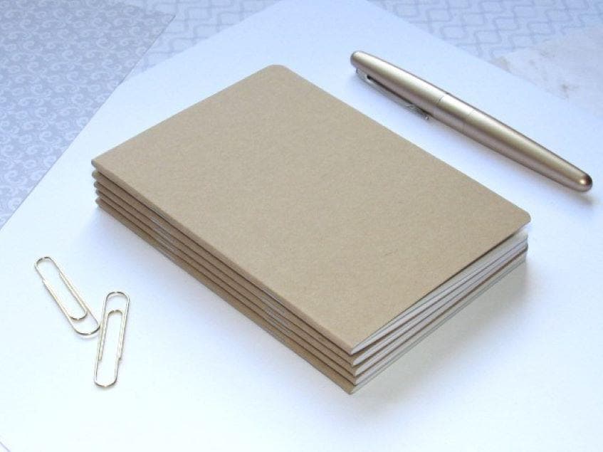 Traveler's Notebook Inserts--set of 5 Kraft Paper Traveler's Notebook ...