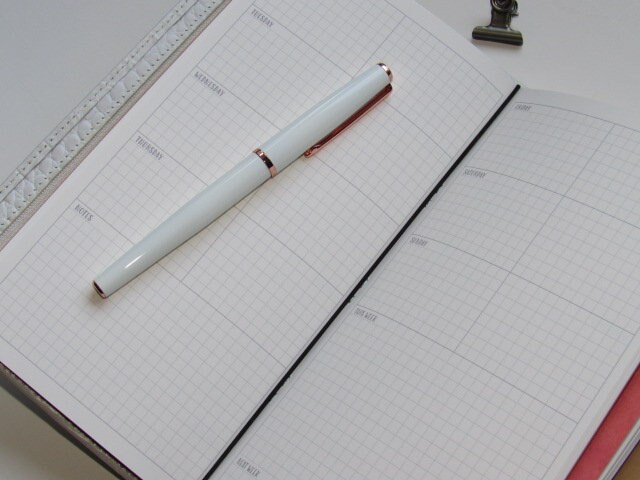 Undated WO2P Grid Planner Traveler's Notebook Insert