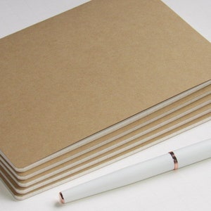 Traveler's Notebook Inserts--Set of 5 Kraft Paper Traveler's Notebook Inserts