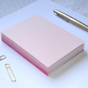 Traveler's Notebook Inserts--"Pink" Set of 5 Shades Of Pink Traveler's Notebook Inserts