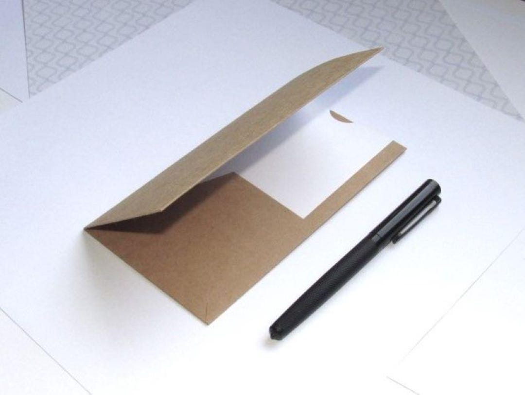 Notebook Folder Insert Travelers Notebook Insert--kraft Paper Double-pocket Folder Insert - Etsy
