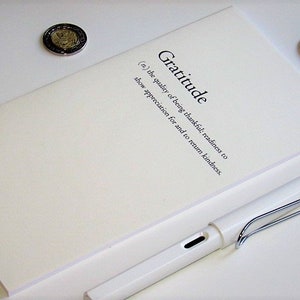 Traveler's Notebook Insert--"Gratitude" Cream Cover TN Insert