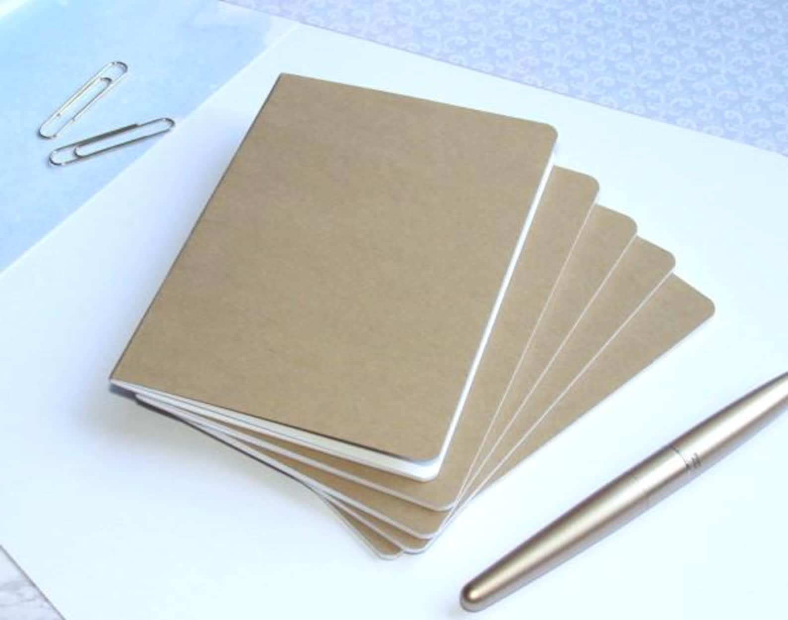 Traveler's Notebook Inserts--set of 5 Kraft Paper Traveler's Notebook ...