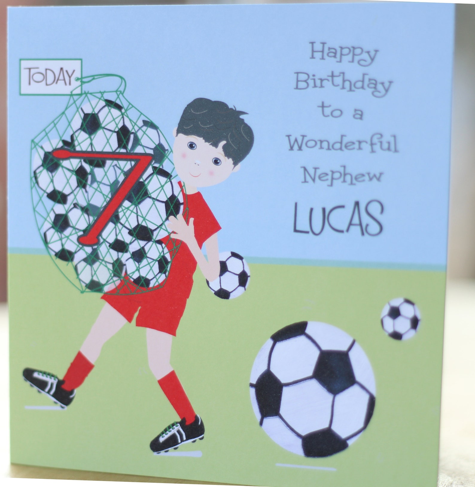 Personalised Handmade Football Birthday Card. Any Colour Kit. Etsy UK