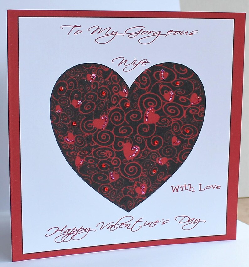 HUSBAND BOYFRIEND FIANCE, WIFE Personalised Valentines Day Card- GIRLFRIEND