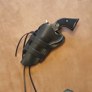 Left Hand Cross Draw Ruger Wrangler with 4.62 inch barrel Holster Single Action SAA SASS